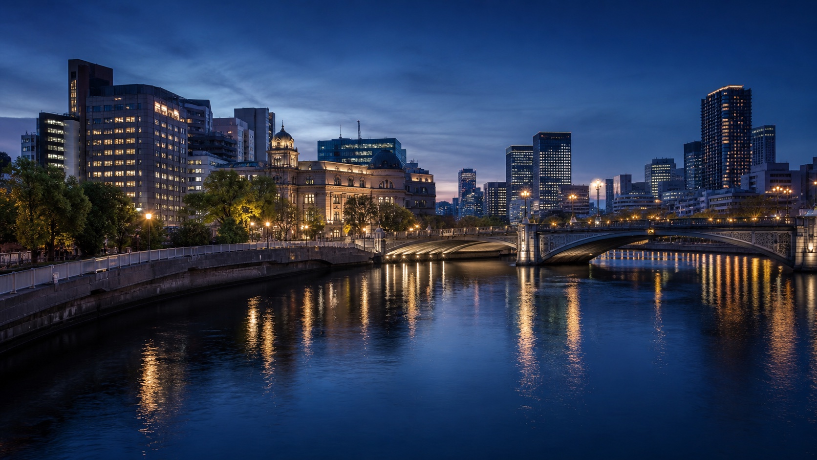 大阪水都夜景